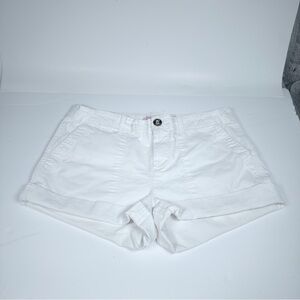 Lilly Pulitzer White High-Rise Cuffed Shorts